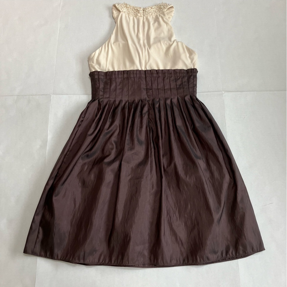 Jessica Howard cream and brown dress size 10 - Picture 7 of 10